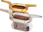 SailboatStuff Polished Bronze & Chrome Oval Hawse Pipe with Cleats