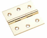 SailboatStuff Polished Brass & Stainless Steel Extruded Fast Pin Butt Hinge