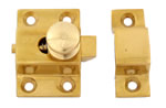 SailboatStuff Brass & Chrome Cupboard Catch with Knob