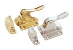 SailboatStuff Polished Brass & Chrome Cupboard Catch with Handle