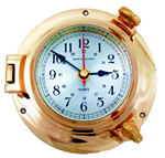 SailboatStuff Bronze Porthole Clock
