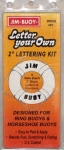 Jim Buoy Letter Your Own 2-inch Lettering Kit