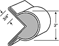 Perimeter Industries 3" Diameter 3/4 Round Gunnel Guard