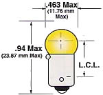 SailboatStuff G3-1/2 Miniature Bayonet Clear Light Bulb Illustration