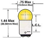 SailboatStuff G6 Double Contact Bayonet Clear Light Bulb Illustration