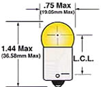 SailboatStuff G6 Single Contact Bayonet Clear Light Bulb Illustration