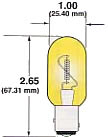 SailboatStuff T-8 Double Contact Index Clear Light Bulb Illustration
