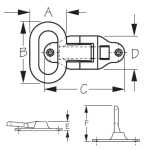 Sea-Dog Folding Steps Dimensions