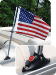 Flag Pole Socket with USA Flag by Taylor Made Products