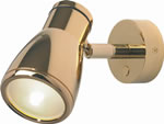 Gold with Gold Metal Shade Munich LED Reading Lights by Imtra Marine Lighting