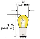 SailboatStuff B6 Double Contact Bayonet Clear Light Bulb Illustration
