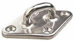 Sea-Dog Polished Investment Cast 316 Stainless Steel Diamond Pad Eye Plate