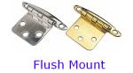Brass & Stainless Steel Flush Mount Semi-Concealed Hinge
