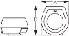 Sea-Dog Black Poly Compact Horn Diagram
