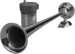 Maxblast Chrome Plated Air Horn Single Trumpet Horn by Sea-Dog
