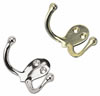 Sea-Dog Polished Brass and Chrome (over Brass) Double Coat Hooks